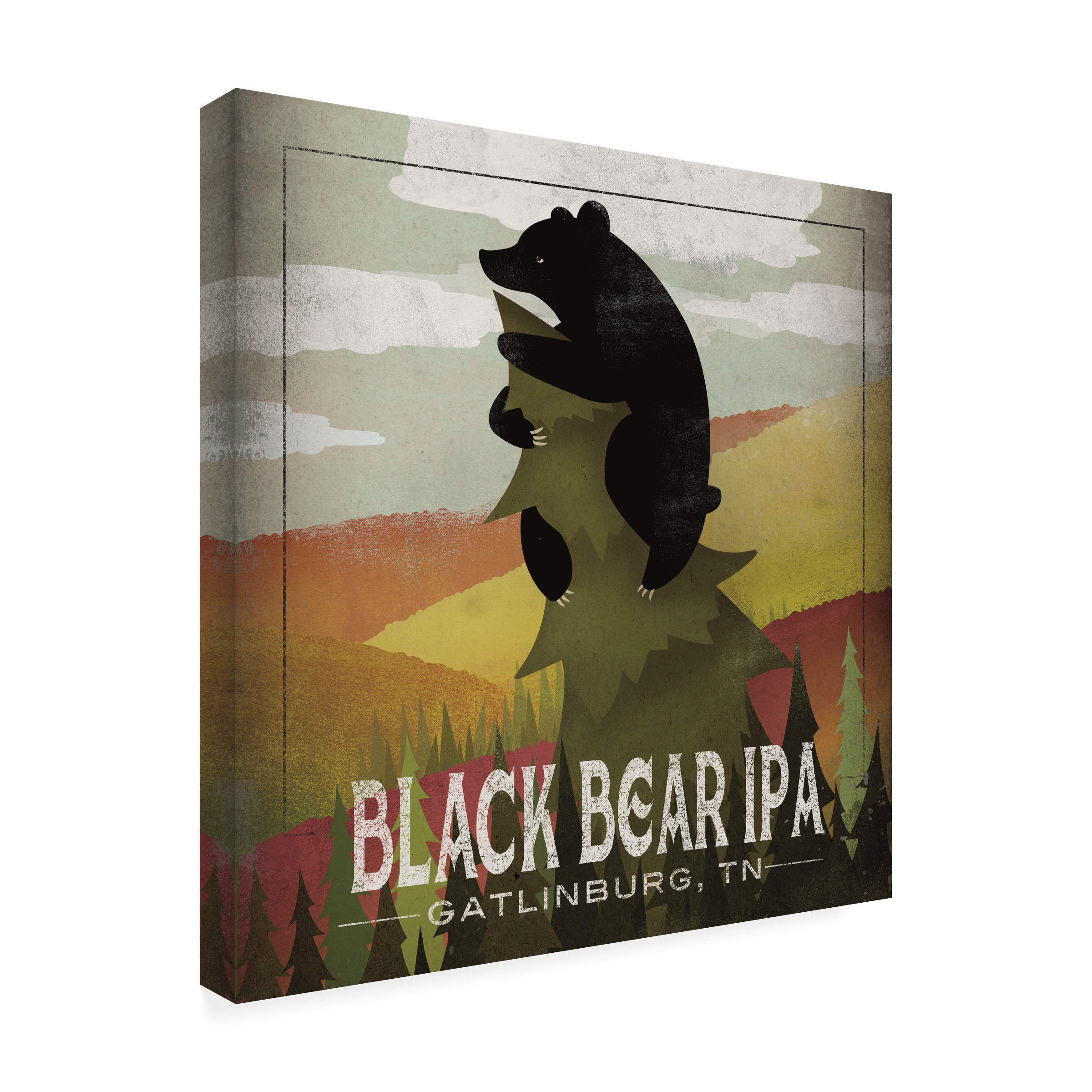 Trademark Fine Art 'Leaf Peeper Black Bear IPA' Canvas Art by Ryan Fowler