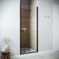 thumbnail image 3 of Nervia 32'' x 76'' Semi-Frameless Bi-Fold Shower Door with CrystalTech Treated 5/16'' Tempered, Clear Glass, Matte Black Hardware, SKU: AQ-1290-BL-L-R, 3 of 4