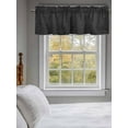 thumbnail image 3 of Valances for Windows Vintage Black Rod Pocket Cafe Window Treatments Valance Curtains for Kitchen Bathroom Laundry Basement Windows 54"x18", 3 of 9