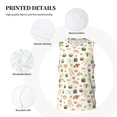 thumbnail image 6 of Easygdp Sushi and Rolls Men's Mesh Basketball Jersey Quick Drying Sleeveless Shirts Fitted Muscle Tank Tops Sport Round Neck T-Shirt - Medium, 6 of 9