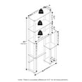 thumbnail image 4 of Furinno Turn-N-Tube Freestanding Over-The-Toilet Bathroom Shelves, Storage Rack with 5 Shelves, Black Espresso/Black, 4 of 6