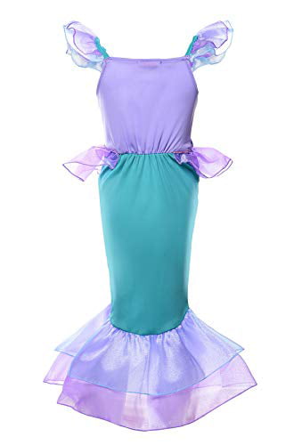 JerrisApparel Girls Princess Mermaid Costume Sequins Party Dress 