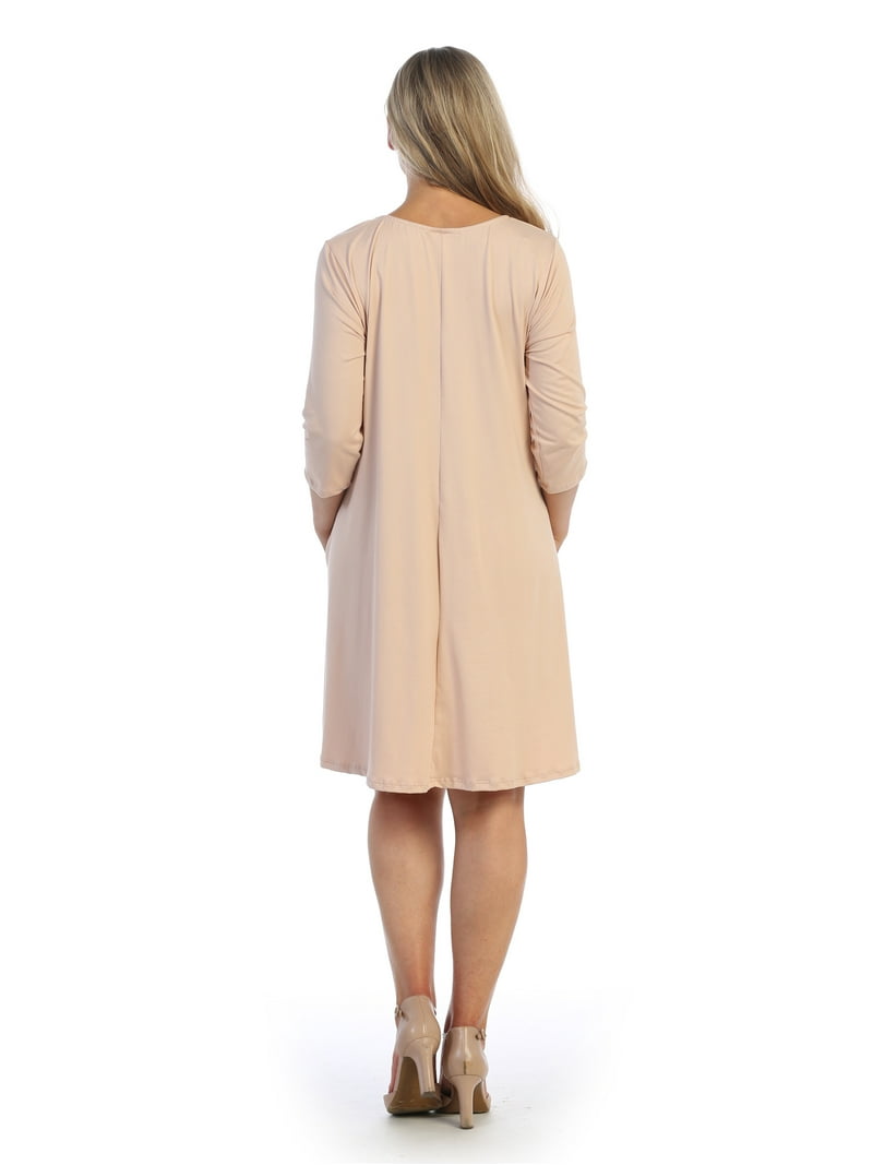 3 4 length t shirt dress 3 4 sleeve t shirt dress Polo 3/4 Sleeve Dress