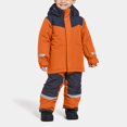 thumbnail image 6 of Maqroz Kids One Piece Snowsuit Teen Girls Boys Waterproof Snow Suit High Visibility Ski Snowboard Jumpsuits Zip Up Winter Thicken Warm Overalls Toddler Snow Clothes with Hood Sizes 1T-15Y, Orange, 6 of 9