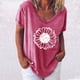 thumbnail image 1 of Puntoco Mujeres Moda Casual Impresión Camisas Manga Corta Suelta Tee tops Blusa Puntoco Puntoco-459, 1 of 4