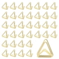 thumbnail image 1 of Unique Bargains 100Pcs Triangle Shape Place Card Holder Memo Clip Holder Stand, Gold Tone, 1 of 5