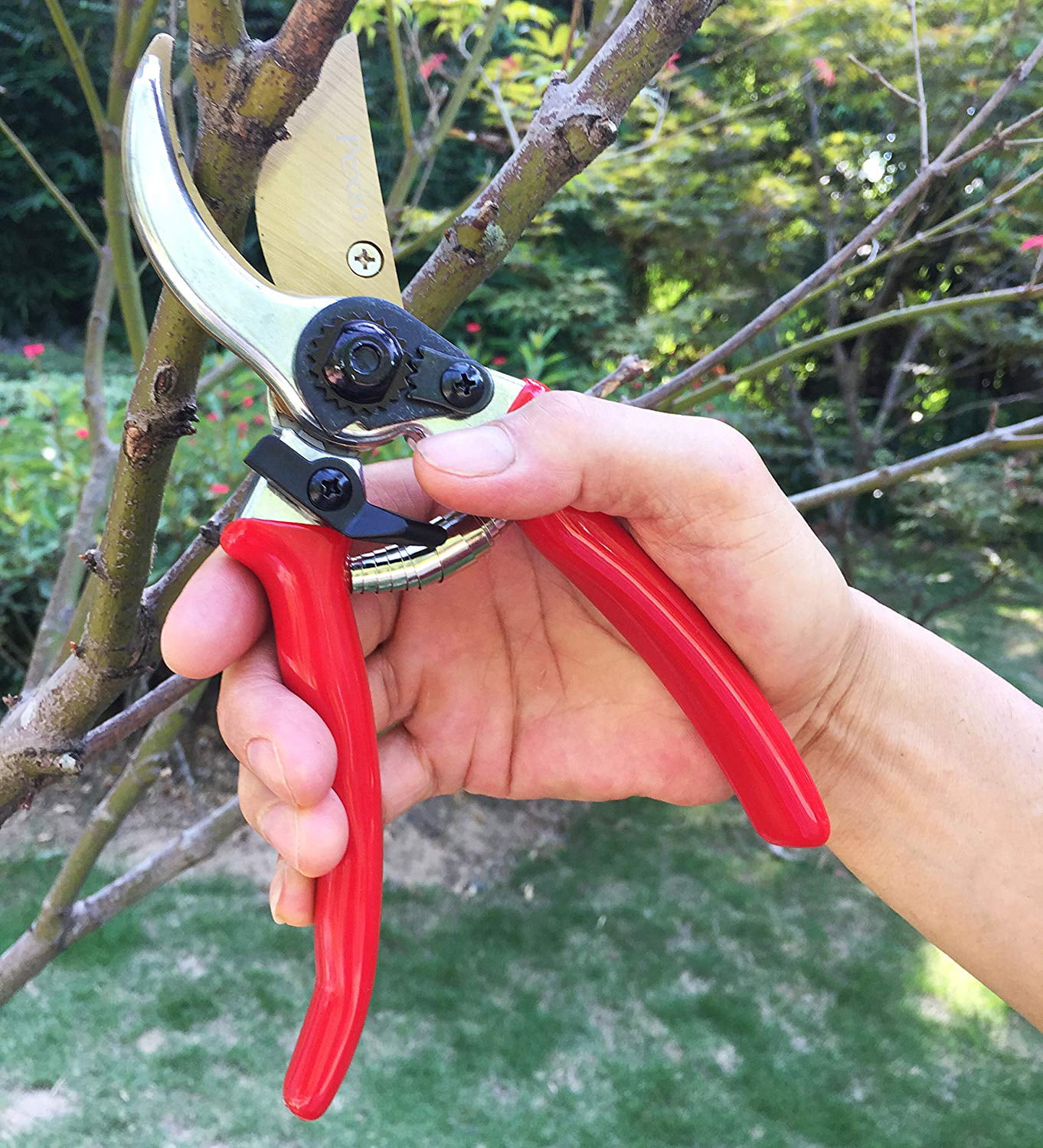 HAUTMEC 8 PRO Bypass Pruning Shears Ergonomic Gardening Tool for Effortless Cuts Garden Clippers Hand Pruners HT0147-PS 