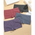 thumbnail image 5 of Finetoo Boxer Underwear For Women Seamless Boyshorts Panties Full Coverage Soft Stretch Boxer Briefs Ladies 5 Packs, 5 of 5