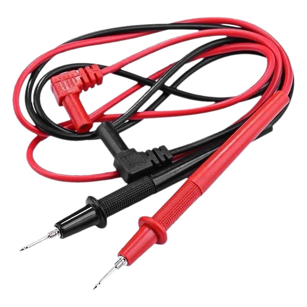 FELTECHELECTR Juego de cables de prueba para multímetro, kit de cables de prueba para multímetro eléctrico, sonda de cable para sonda trasera automotriz, comprobador de cables profesional