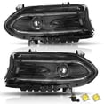 thumbnail image 2 of Left & Right Side For 2022 2023 Dodge Charger Halogen SwitchBack LED DRL Pair  Headlights, 2 of 6