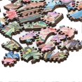 thumbnail image 3 of 100 Piece Wooden Animal Jigsaw Puzzle Round Shaped Educational Hand Eye Coordination 3D Birds Basswood Puzzle, 3 of 4