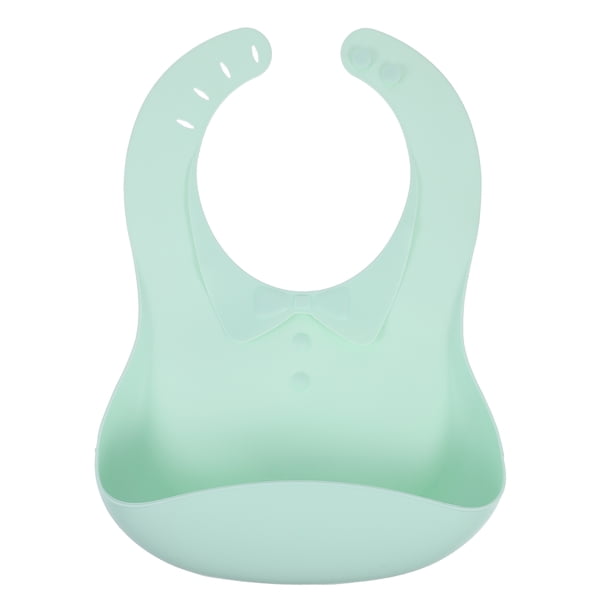 Babero de bebé suave con cazador de alimentos BPA a prueba de agua Ajustable Ajustable BIB