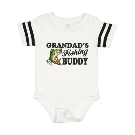 

Inktastic Grandad s Fishing Buddy Gift Baby Boy Bodysuit
