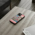 thumbnail image 2 of DistinctInk Clear Hybrid Case for Apple iPhone 13 Mini (5.4" Screen) - Playful Cartoon Spring Flowers on Pink - Raised Bezel Screen Guard, 2 of 8