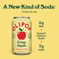 thumbnail image 2 of Olipop Prebiotic Soda, Beverages with Prebiotics, Botanicals & Plant Fiber, Crisp Apple, 12 fl oz, 2 of 6