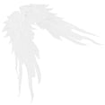 thumbnail image 3 of Miangastore Polyester Angel Wing Lace Appliques White 1 Pair 15.9X5.5In, 3 of 9
