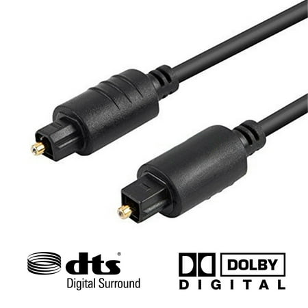 3 FT Premium Digital Audio Optical Fiber Cable Toslink SPDIF Cord Dolby