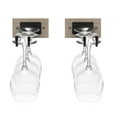 thumbnail image 3 of Sorbus Wall Mounted Wine Rack + Stemware Rack Set - Wire & Wood Wine Rack Wall Mounted for Bottles, Liquor, Champagne, Wine Glasses, Champagne Glasses for Home Bar, 3 of 7