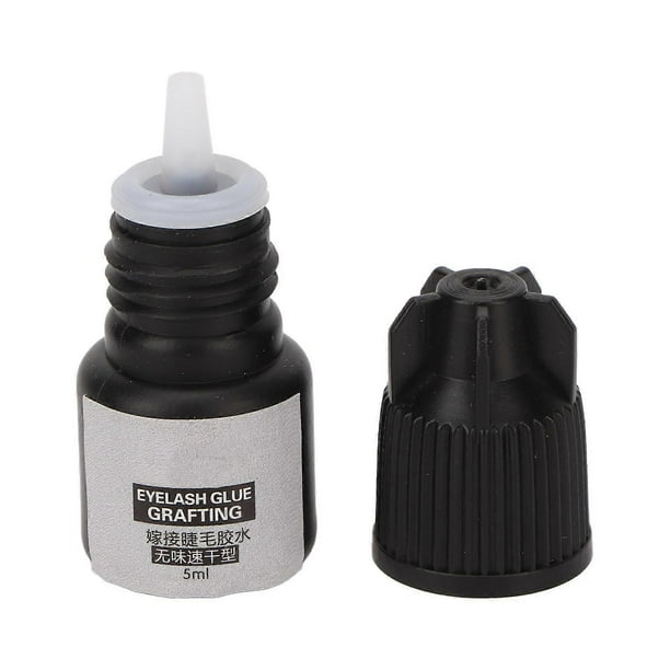 5ml Eyelash Extension Glue Long Lasting Black Odorless 2S Drying Time Extra Strong Semi Permanent Eyelash Grafting Glue