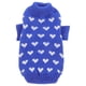 thumbnail image 1 of GOOHOCHY Suéter para perro, ropa para perro pequeño, suéter para mascota, estampado de corazón, ropa decorativa para perro pequeño (talla XS), 1 of 8
