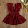 thumbnail image 2 of Shuttle tree Toddler Baby Girls Corduroy Strap Suspender Skirt Overalls Dress Outfit, 2 of 8