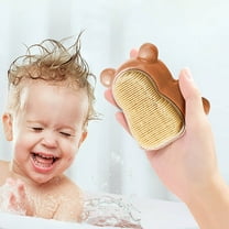 Nail Brush for Kids | Cute Bear Shaped Handle Grip Children’s Cleaning Brush | Soft Gentle Massage Brush for Baby Nail Care and Hygiene | Nail Cleaning Solution for Little Ones