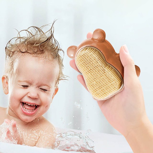 Product Classification Cleaning Brush Product Title Nail Brush Cute Bear Shaped Handle Grip Nail Brush | Children's Nail Cleaning Brush Massage Brush | Soft Bear Nail Brush For Baby And Children |