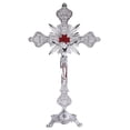 thumbnail image 2 of Crucifix Jesus Standing Cross Figurine Great Gift For Chapel Decor, 2 of 8