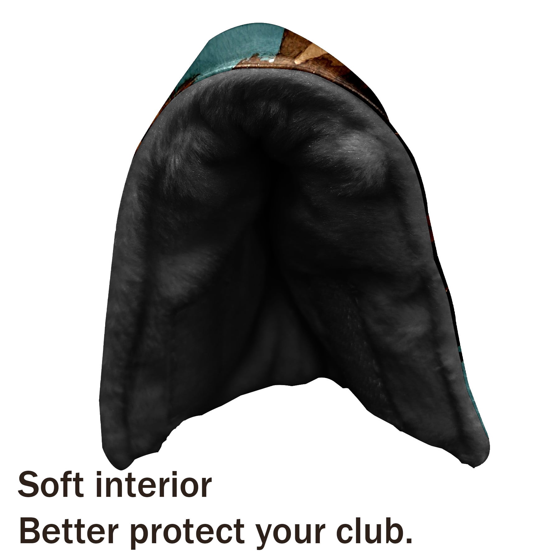 Golf Club Head Cover | Leather Golf Club Putte Headcover , Waterproof Golf Club Head Cover Set Driver Headcovers for Golf Clubs Men Women Lion