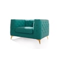 thumbnail image 4 of Chic Home Carlyle Accent Club Chair Linen Textured Upholstery Plush Tufted, 4 of 7