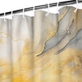 thumbnail image 4 of Colorful Marble Shower Curtain, Abstract Jade Texture Gold Stripes Ombre Shower Curtain, Modern Ink Art Decor Waterproof Fabric Shower Curtain for Bathroom Set with 12 Hooks, 72 X 84, 4 of 4