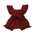 thumbnail image 3 of Newborn Baby Girl Coton Ruffle Romper, 3 of 5