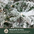 thumbnail image 6 of Fraser Hill Farm 9-Ft Flocked Mountain Pine Artificial Christmas Tree with Warm White LED Lights, FFMP090-5SN, 6 of 19