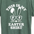 thumbnail image 3 of Instant Message - This Is My Easter Shirt - Women's Short Sleeve Graphic T-Shirt, 3 of 6