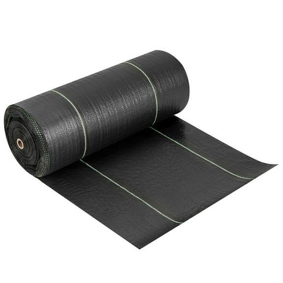 Spaco 4 x 250 ft Weed Barrier Landscape Fabric Heavy Duty, Weed Block Gardening Ground Cover Mat, Weed Control Garden Cloth, Black