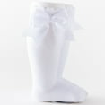 thumbnail image 2 of Yoyauz Knee High Enough Socks For Girls Bow Stockings For Babies And Toddlers Cotton Ruffles Uniform Leggings, 2 of 7