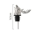 thumbnail image 6 of CQCYD under $5 4Pcs Wine Pourer, 2 Piece Stainless Steel Wine Pourer Spout, Deer Head Liquor Bottle Pourer Stopper, Bar Home Wine Dispenser Accessory, Reusable Drip Free Wine Spout, 6 of 9