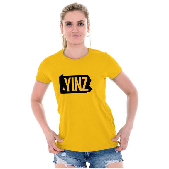 Yinz Philadelphia Pittsburgh PA Women's T Shirt Ladies Tee Brisco Brands S