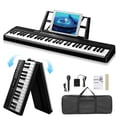 thumbnail image 5 of LINJH 61Key Folding Piano Semi-Weighted Standard Keyboards Digital Piano,Bluetooth,Bag, 5 of 7