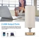 thumbnail image 3 of Touch Control Table Lamp Bedside Desk Lamp with E27 LED Bulb Warm White Light Modern Tabletop Lamp 2 USB Ports for Bedroom Living Room, 3 of 5