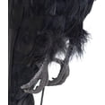 thumbnail image 4 of 17 inch Realistic Hanging Dead Crows Decoy Lifesize Extra Large Black Feathered Crow, 4 of 5
