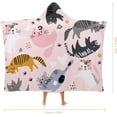thumbnail image 2 of Wearable Blanket Hoodie Gifts for Women Cartoon Cat Blanket for Cat Lovers, Cat Hoodie Blanket Gifts for Adults, 2 of 6