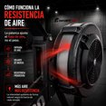 thumbnail image 3 of Maquina Remadora Aire Profesional Bluetooth Conexion APP Capacidad 200 kg Monitor LCD 10 Niveles de Flujo de Aire Asiento Ergonomico Home Gym CrossFit Entrenamiento Cardio Resistencia Fuerza, 3 of 8