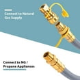 thumbnail image 4 of 15 FT 3/4-Inch Natural Gas Hose with Quick Connect Fitting, Propane to Natural Gas Conversion Kit for Construction Heaters and More NG Appliance, 4 of 6