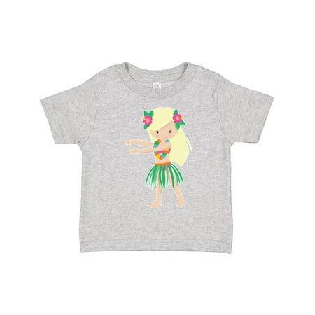 

Inktastic Blonde Hula Girl Gift Toddler Toddler Girl T-Shirt