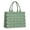 Green Alligators Icons, variant on Large Capacity Tote Bag,Green Alligators Icons Pattern Handbag Fashion Luxury Tote Bag,15.7"x13"x 5.1" Inches,Laptop Compatible