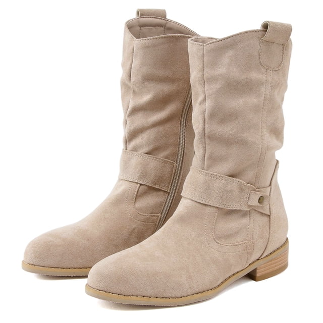 Bottines à la Mode pour Femmes - Talon Haut d'Hiver avec Fermeture Éclair, Design Classique en Maille Respirante