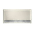 thumbnail image 3 of Swan SB03464.130 Solid Surface Wide Trough Drain Shower Base, 34-in L X 64-in H X 5.33-in H, Ice 34-in L X 64-in H X 5.33-in H Ice, 3 of 7