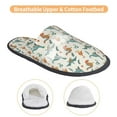 thumbnail image 3 of Fotbe Summer Dinosaur Pattern Women's Fuzzy Slippers Plush Slippers Fluffy Winter House Shoes Indoor and Outdoor-Medium, 3 of 8