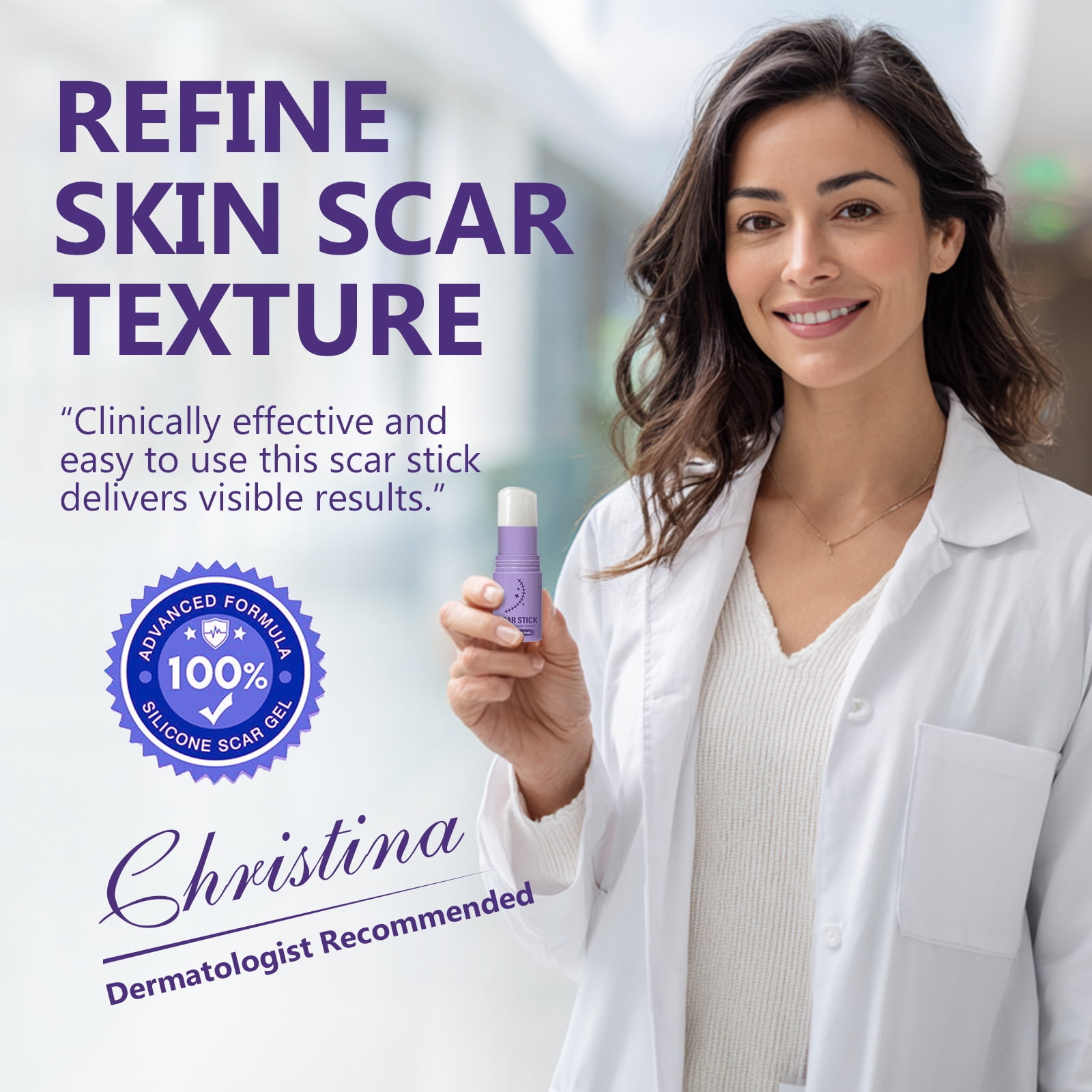 Keloid Bump Removal, Silicone Scar Gel for Keloid Scar Treatment, Acne Scar Treatment, and Scar Cream for Surgical Scars